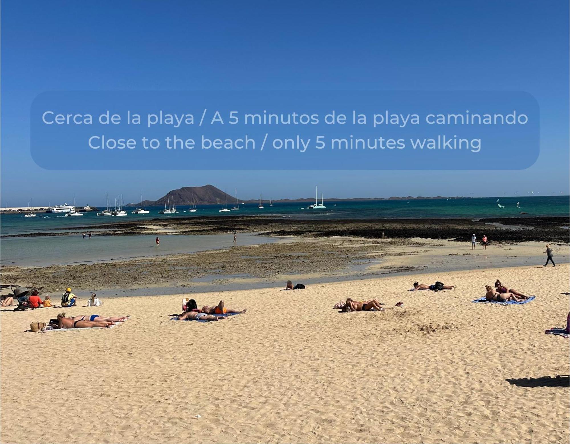 Canelita Con Piscina, Soleada Terraza Amplia Wifi Y Parking Corralejo Extérieur photo